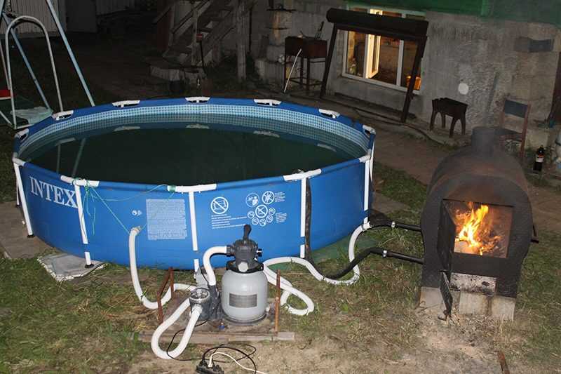 Полезные рекомендации, как и чем можно нагреть воду в бассейне на даче своими руками