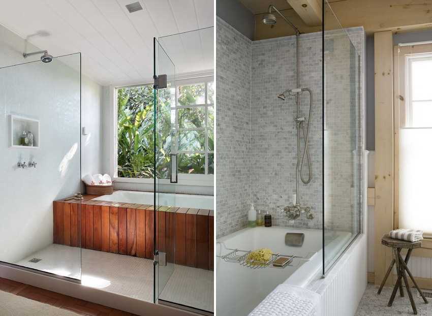 Двери и перегородки для ванной и душа из стекла: разновидности, подбор комплектующих. Изготовление и установка. Как ухаживать за дверями из стекла. Отзывы.