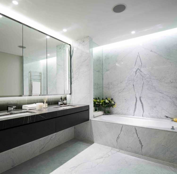 Мраморные ванные комнаты: плюсы и минусы, примеры дизайна интерьера