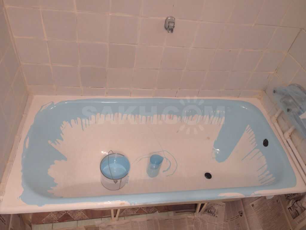 На что необходимо обращать внимание при выполнении реставрации металлической ванны