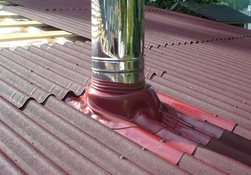 Самые популярные способы отделки труб дымохода на крыше