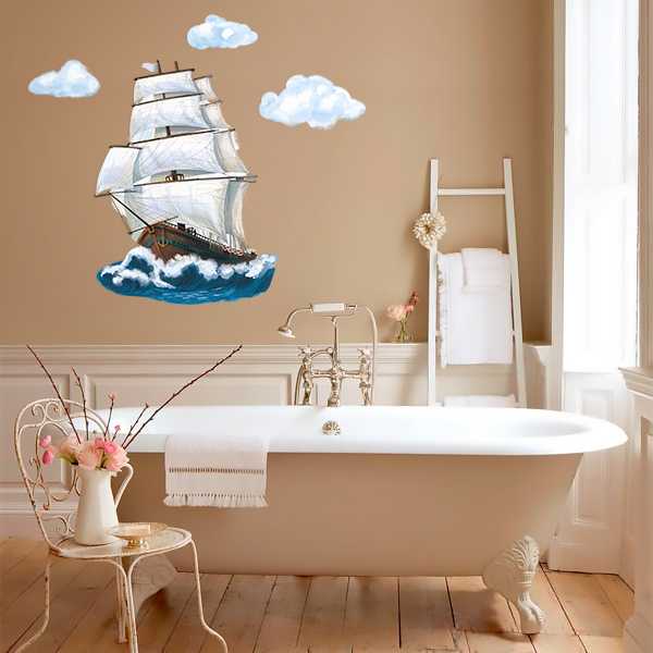 Ванная комната в морском стиле – свежесть бриза навсегда