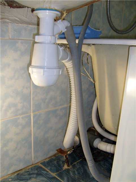 Монтаж канализации в ванной, санузле