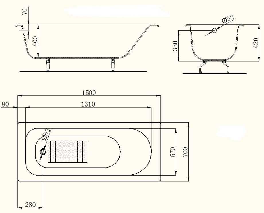 Размеры чугунной ванны: тонкости выбора, модели, особенности, купели больших размеров, крупногабаритные конструкции