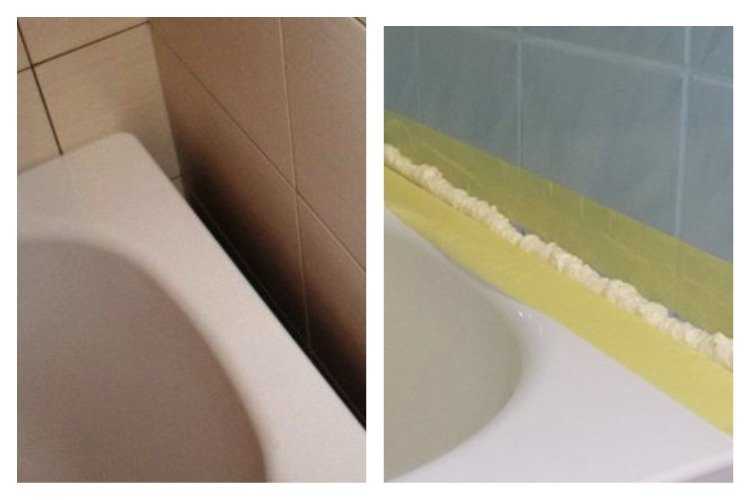 Как заделать стык между ванной и стеной: варианты и технология заделки