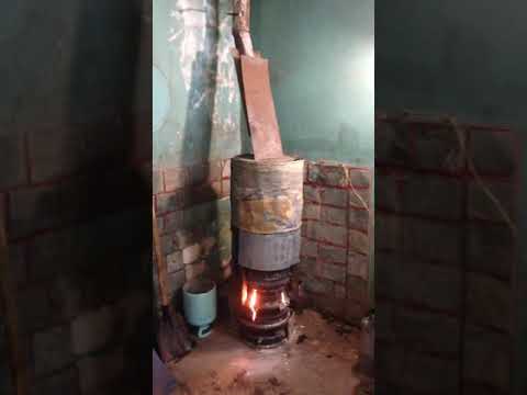 Печка для гаража своими руками на дровах и отработке: чертежи, установка