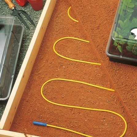 Hl-gr-180вт (площадь_1,8-3,6м²) система подогрева и обогрева грунта и почвы кабелем для отопления и обогрева теплиц, парников, зимних садов.