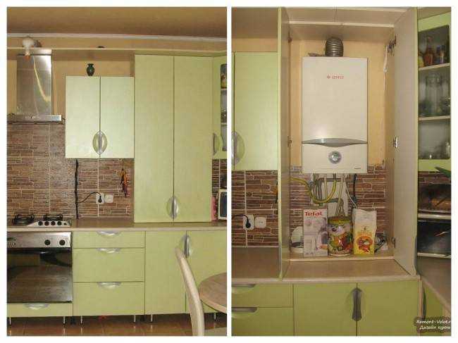 Дизайн кухни с газовым котлом на стене фото — портал о строительстве, ремонте и дизайне