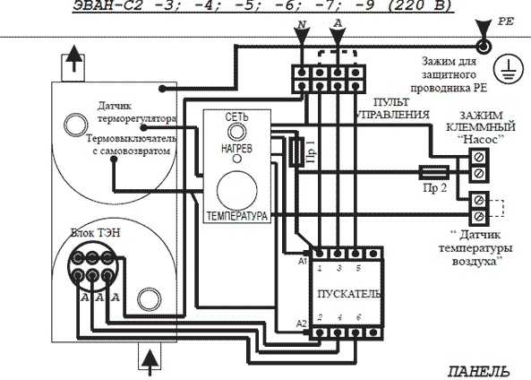 Схемы подключения тэнов к однофазной сети. как подключить тэн в стиральной машине. подключение тэна с терморегулятором