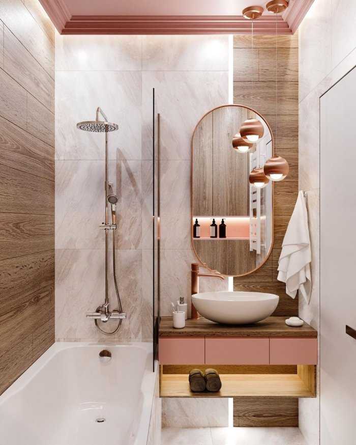 Правила эргономики: дизайн ванной комнаты 5 кв м