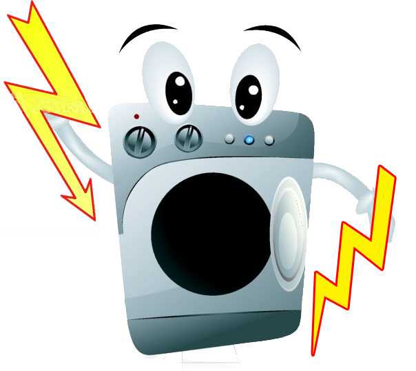Почему барабан стиральной машины бьет током