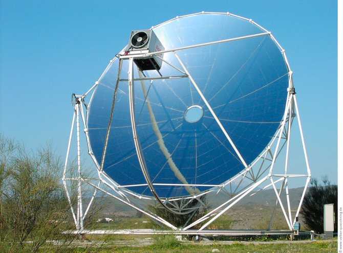 Солнечный концентратор из параболической антенны