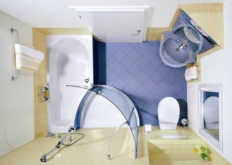 Планировка ванной размещение оборудования и зонирование - фото интерьеров