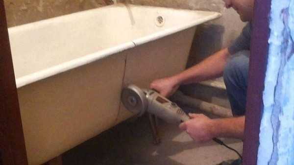 Демонтаж чугунной ванны: два способа убрать старую чугунную ванну из квартиры