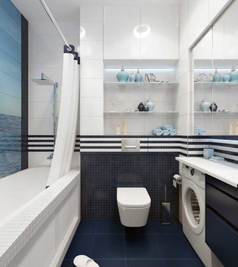 Ванная комната в морском стиле: варианты дизайна, фото интерьера, подбор аксессуаров » интер-ер.ру