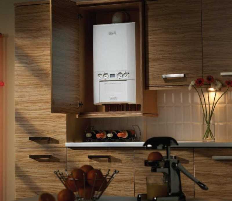 Как спрятать газовый котел на кухне в шкаф и гарнитур: идеи с фото