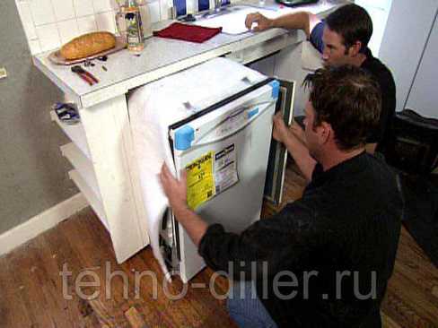 Как вытащить посудомоечную машину из встроенной кухни