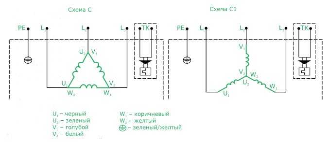 Схемы подключения однофазных электродвигателей