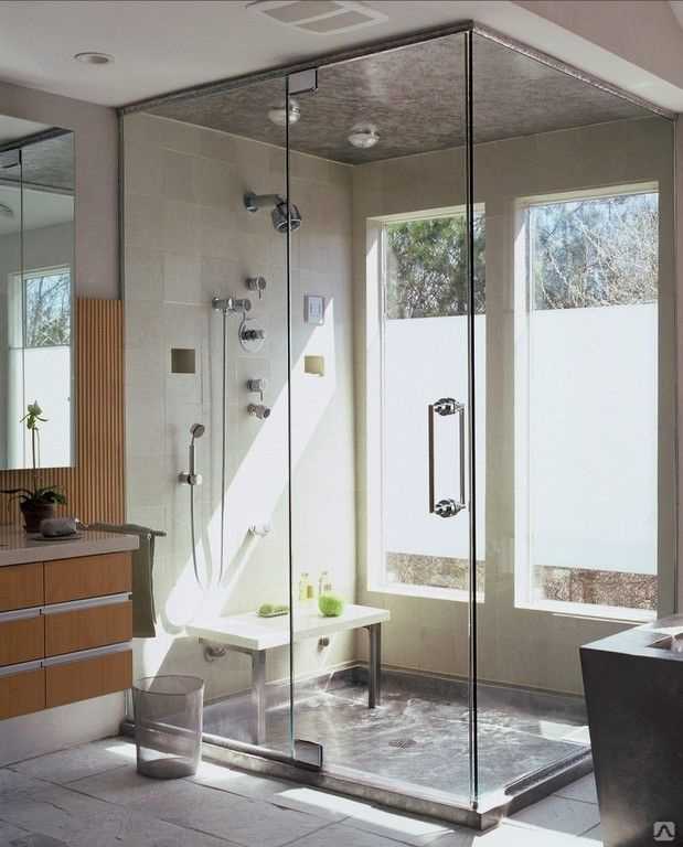 Стеклянные двери и перегородки для ванной и душа: разновидности, устройство, комплектующие, особенности монтажа и эксплуатации