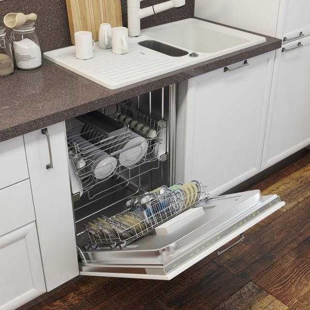 Как встроить посудомоечную машину в готовую кухню