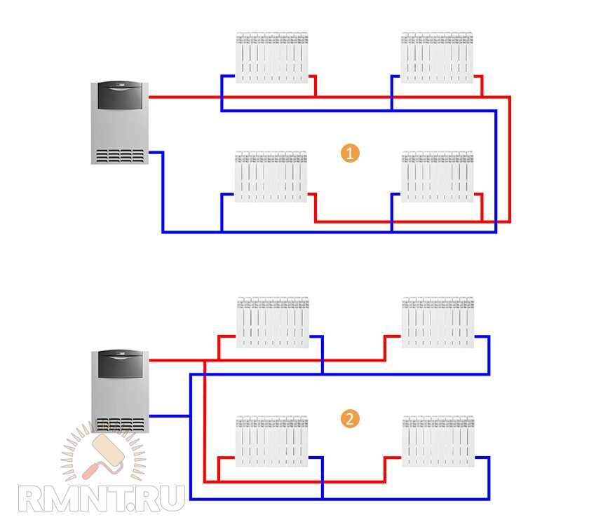 Система отопления петля тихельмана: схема и расчёт