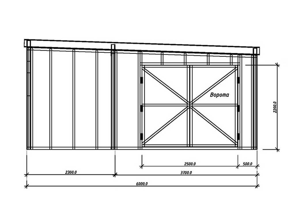 Как построить гараж из металлопрофиля своими руками - инструкция и чертежи