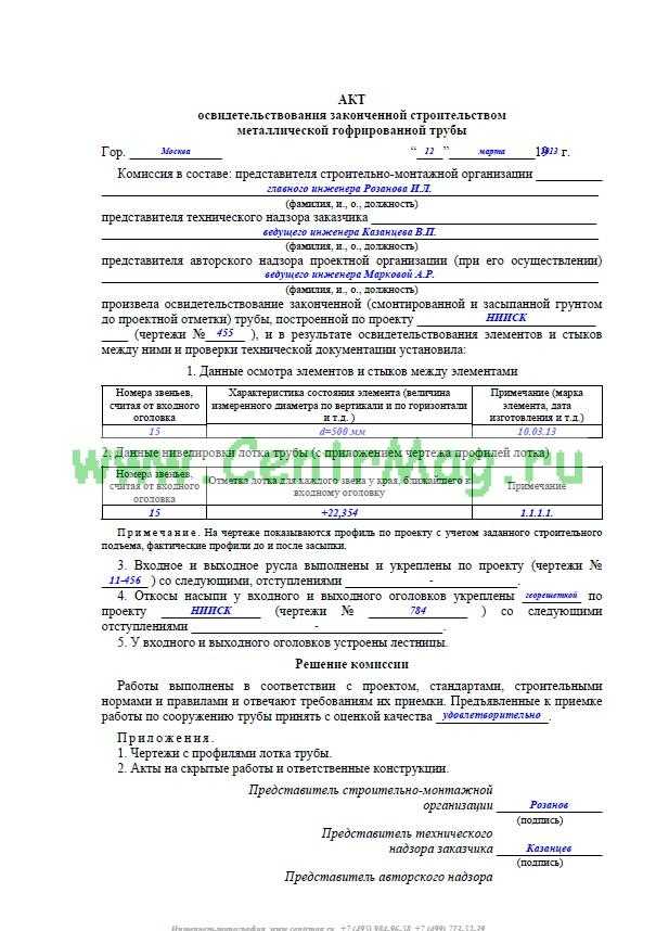 Акт пролива наружной канализации образец - ремонт и стройка от stroi-sia.ru